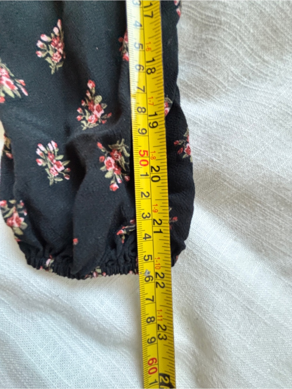 Levi's Black Midi V Neck Dress with Floral Print - Picture 15 of 16